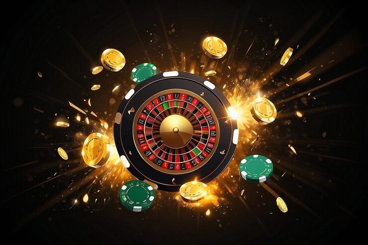 Live blackjack table with dealer and player cards visible on screen